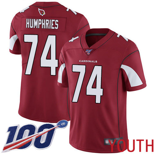 Arizona Cardinals Limited Red Youth D.J. Humphries Home Jersey NFL Football #74 100th Season Vapor Untouchable